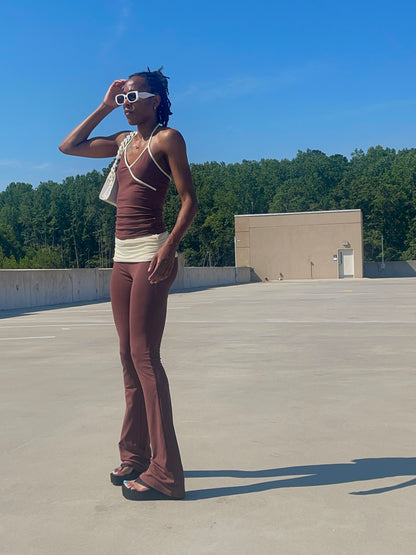 Brown Sugar Folded Legging Set