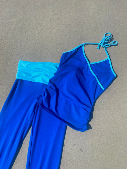 Icy Sapphire Folded Legging Set