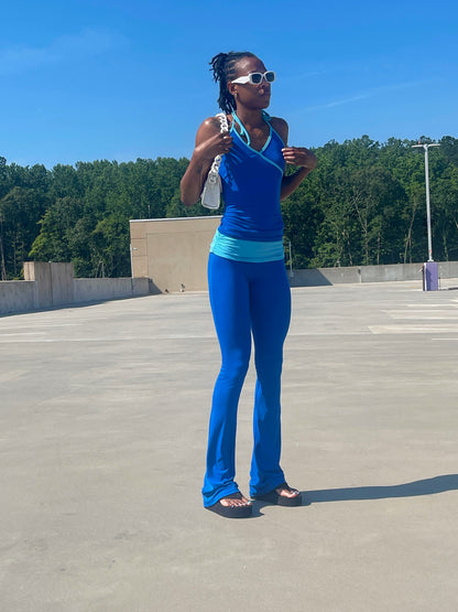 Icy Sapphire Folded Legging Set
