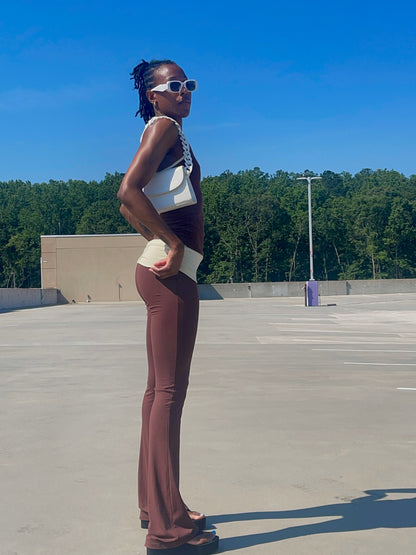 Brown Sugar Folded Legging Set