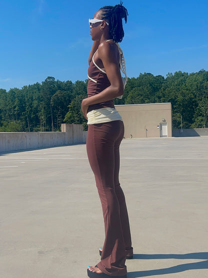 Brown Sugar Folded Legging Set